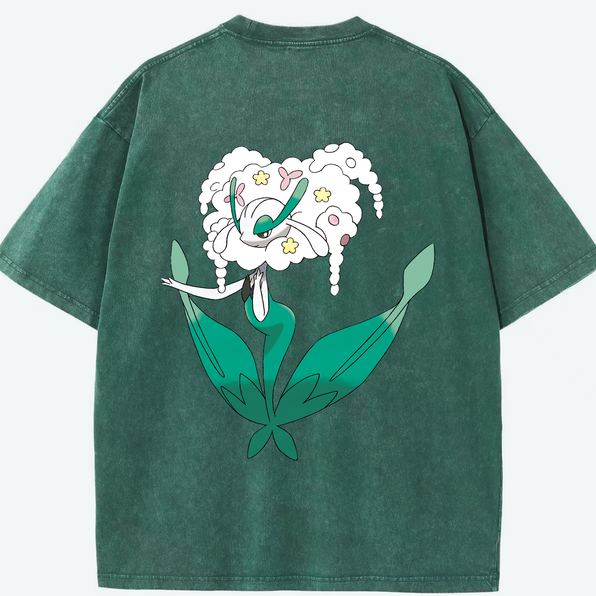 （画像用） ポケットモンスター Pokémon 綿100% ヴィンテージ風 半袖Tシャツ（背面プリント）